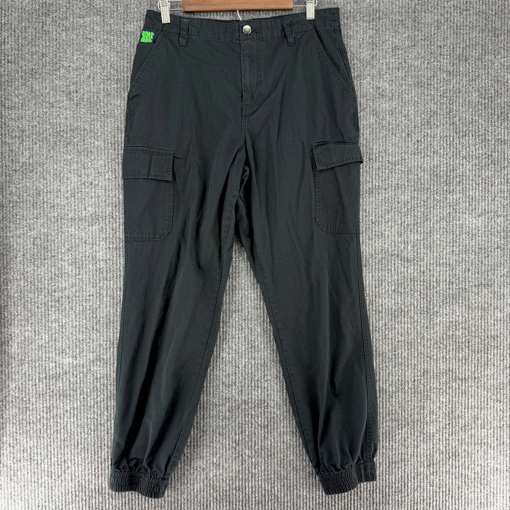 Empyre Relax cargo jogger pants men's Large black cotton utility skate 32x29